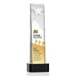 Stapleton Star VividPrint™ Award on Base - Black | https://www.bestnamebadges.com