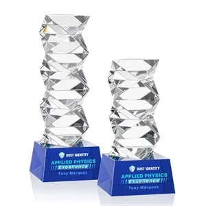 Callucci VividPrint™ Award on Robson Base - Blue | https://www.bestnamebadges.com