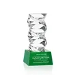 Callucci Award on Robson Base - Green | https://www.bestnamebadges.com
