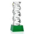 Callucci Award on Robson Base - Green | https://www.bestnamebadges.com