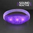 Sound Activated Light Up LED Flashing Bracelets | https://www.bestnamebadges.com