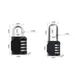 4 Digit Combination Locker Lock Padlock for School | https://www.bestnamebadges.com