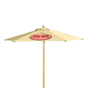 7' Wood Market Umbrella Kit (1 Imprint)