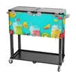 Rolling Cooler Vending Cart, Wrap Graphic | https://www.bestnamebadges.com