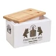 Wood Top Cooler | https://www.bestnamebadges.com