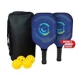 Deluxe Pickleball Set Double-Sided Paddles | https://www.bestnamebadges.com