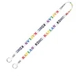 5/8" Dual Attachment Soft & Smooth Sublimation Lanyard | https://www.bestnamebadges.com