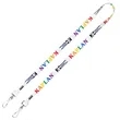 5/8" Dual Attachment Soft & Smooth Sublimation Lanyard | https://www.bestnamebadges.com