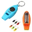 Multi-Functional Survival Whistle Keychain with Compass | https://www.bestnamebadges.com