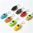 Multi-Functional Survival Whistle Keychain with Compass | https://www.bestnamebadges.com