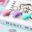 Mini Beautiful  Keychains Portable Plastic Staplers | https://www.bestnamebadges.com