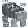 Packing Cubes for Suitcase 8 Set Lightweight Travel Bags | https://www.bestnamebadges.com