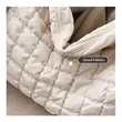 Soft Tote Large Carryall Puffer Light Shoulder Bag | https://www.bestnamebadges.com