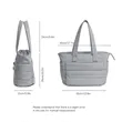Fashionable Large Capacity Puffer Bags  With Multi Pockets | https://www.bestnamebadges.com