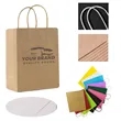 Kraft Shopping with Handles Disposable Paper Gift Bags | https://www.bestnamebadges.com