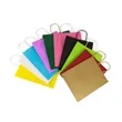Kraft Shopping with Handles Disposable Paper Gift Bags | https://www.bestnamebadges.com