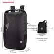 SwissDigital® Ultra Light Water Resistant Foldable Backpack | https://www.bestnamebadges.com