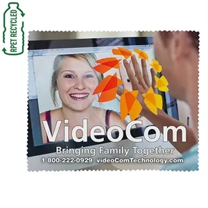 6"x 7" Recycled RPET Full Color Import Air Ship Microfiber