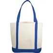 10 oz. Cotton Canvas Boat Tote | https://www.bestnamebadges.com