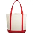 10 oz. Cotton Canvas Boat Tote | https://www.bestnamebadges.com