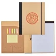 Recycled Cardboard Notebook w/ Notepad and Sticky Notes | https://www.bestnamebadges.com