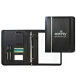 Leatherette Zippered Binder Padfolio | https://www.bestnamebadges.com