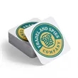 Custom Square Paper Coaster | https://www.bestnamebadges.com