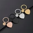 Elegant Heart and Round Metal Keychain Accessory | https://www.bestnamebadges.com