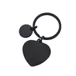 Elegant Heart and Round Metal Keychain Accessory | https://www.bestnamebadges.com