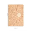 A5 Eco-Friendly Cork Hardcover Magnetic Closure Notebook | https://www.bestnamebadges.com