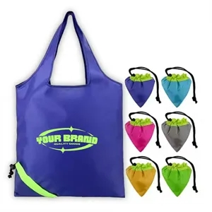 Reusable Foldable Triangle Pocket Eco Shopping Tote Bag | https://www.bestnamebadges.com