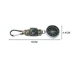Outdoor Survival Keychain w/ Compass Thermometer & Paracord | https://www.bestnamebadges.com