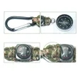 Outdoor Survival Keychain w/ Compass Thermometer & Paracord | https://www.bestnamebadges.com