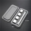 Reusable Stainless Steel Ice Cubes Chilling Stones Set | https://www.bestnamebadges.com