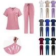 V Neck Scrubs Set | https://www.bestnamebadges.com