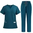 V Neck Scrubs Set | https://www.bestnamebadges.com
