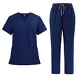 V Neck Scrubs Set | https://www.bestnamebadges.com