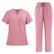 V Neck Scrubs Set | https://www.bestnamebadges.com