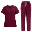 V Neck Scrubs Set | https://www.bestnamebadges.com