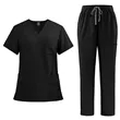 V Neck Scrubs Set | https://www.bestnamebadges.com