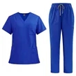 V Neck Scrubs Set | https://www.bestnamebadges.com