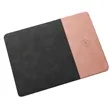 2 in 1 PU Leather 15w Fast Charging Mouse Pad | https://www.bestnamebadges.com