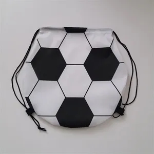 210D Polyester Football Drawstring Backpack