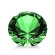 Optical Gemstone Award - Emerald | https://www.bestnamebadges.com