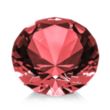 Optical Gemstone Award - Ruby | https://www.bestnamebadges.com