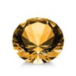 Optical Gemstone Award - Amber | https://www.bestnamebadges.com