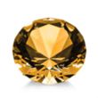 Optical Gemstone Award - Amber | https://www.bestnamebadges.com