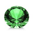 Optical Gemstone Award - Emerald | https://www.bestnamebadges.com