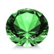 Optical Gemstone Award - Emerald | https://www.bestnamebadges.com