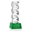 Callucci Award on Robson Base - Green | https://www.bestnamebadges.com